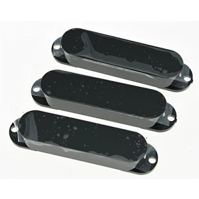 Abbildung von kaish schwarz ST Strat geschlossen Single Coil Pickup Cover versiegelt Abdeckungen für Fender