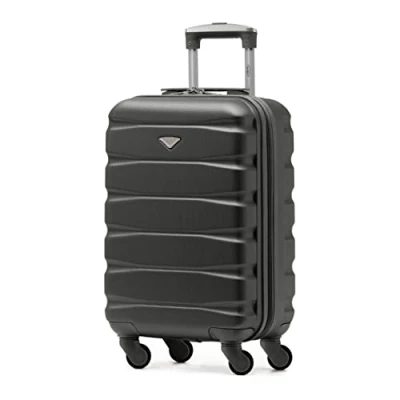 Abbildung von Flight Knight Handgepack Trolley Koffer Kompatibel Mit Air Berlin, Lufthansa, Eurowings, easyJet, Ryanair Und Viele Mehr! Gepack 4 Rollen. 55x35x20cm ABS Leichtgewicht Reisekoffer