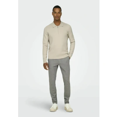 Abbildung von Only &amp; Sons Strickpullover, Herren, Größe: Small, Silver lining