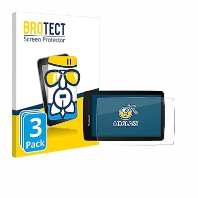 Abbildung von BROTECT Schutzglas für BMW Navigator VI (3 Stück) Schutzfolie Panzer Folie Glas [Extrem Kratzfest 9H, Anti Fingerprint, Ultra Transparent]
