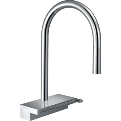 Abbildung von hansgrohe Küchenarmatur &quot;Aquno Select M81&quot;, 170 Ausziehbrause 3 Strahlarten