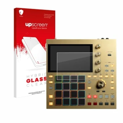 Abbildung von upscreen Schutzglas für Akai MPC One Schutzfolie, Glas Folie [Klar, 9H Panzerschutz, Anti Fingerprint]