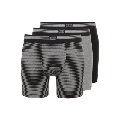 Abbildung von Jockey LONG LEG Trunk 3 PACK Panties, Herren, Größe: 3XL, Black/grey
