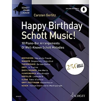 Abbildung von Happy Birthday, Schott Music!: 10 bekannte Melodien im Bar Piano Stil. Klavier. (Schott Lounge)