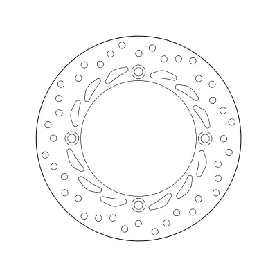 Abbildung von BREMBO Bremsscheibe Fixed , Serie Oro vorne 256mm 4mm 4 gelocht 68B407A5 Bremsscheiben, Scheibenbremsen