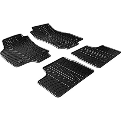 Abbildung von Gledring 0081 Fußmattensatz Gummi vorne und hinten 4 schwarz 750mm 550mm OPEL: Astra H Schrägheck, Caravan, GTC