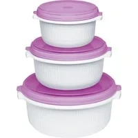Abbildung von Emsa Micro family mikrowellentopf 3 tlg 0.5/1/1.5ltr 508455