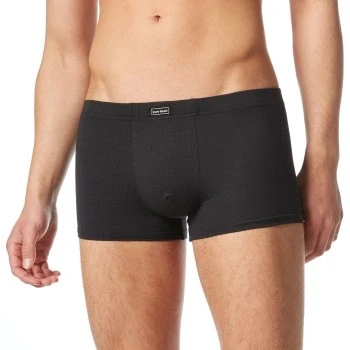 Abbildung von Bruno Banani Hipshort Check Line 2.0 Gr. M Karomuster Schwarz Elastische Herren Boxershorts Eng Anliegend Mikrofaser Unterhose Ideale Passform