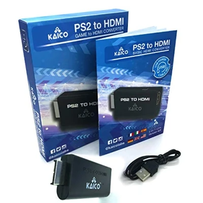 Abbildung von Kaico Edition Playstation 2 PS2 HDMI Converter to Component Adaptor Play on Your TV Retro Gaming Adapter