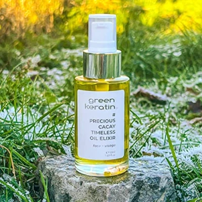 Abbildung von Green Keratin Precious Cacay Timeless Gesichtsöl Pure Plant Elixir für schöne strahlende Haut Professional Anti Aging