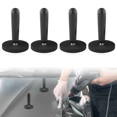 Abbildung von mizikuu 4 Stück Auto Montagemagnet, Magnethalter mit Kunststoffgriff Verpackungs Gripper Haftmagnet Folierungs Werkzeug für Folieren Folie, Car Wrapping, Folie DIY, Wrap