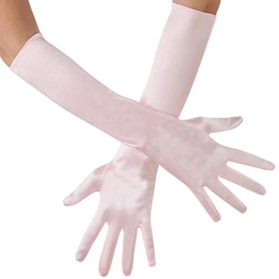 Abbildung von dressforfun Kostüm Lange Satin Handschuhe