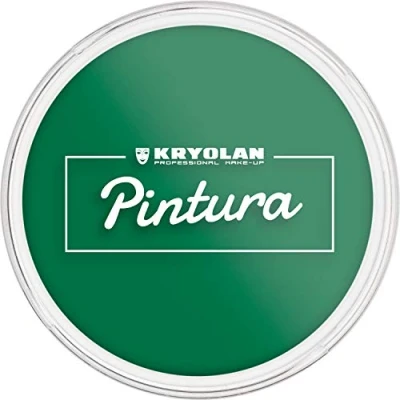 Abbildung von Kryolan Pintura Water Color Schminke 25ml, Farbe: Green, Waschbar, Vegan, ohne Parfüm, Parabene, Glutenfrei ideal für Kinder, Party, Karneval, Fasching &amp; Halloween