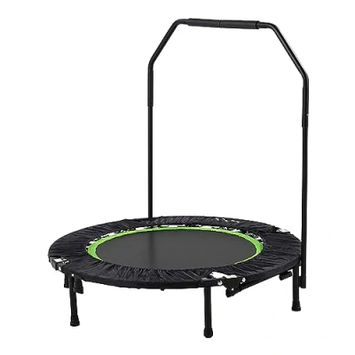 Abbildung von Fitness Trampolin Zusammenklappbar Inkl. Sicherheitsmatten Ø104 cm