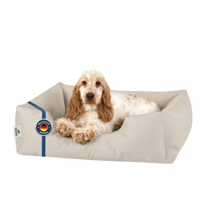 Abbildung von BedDog Tierbett Hundebett ZARA mit Rand, Bezug abnehmbar