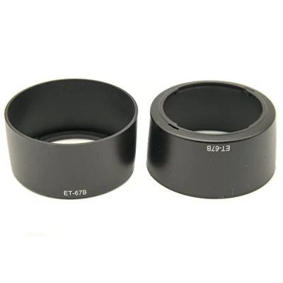 Abbildung von PROtastic Et 67B ET67B Ersatz Gegenlichtblende für Canon EF S 60 mm F/2.8 Makro Objektiv, 2 Stück