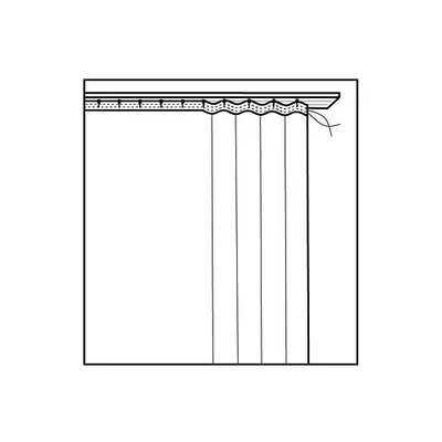 Abbildung von my home Gardine &quot;Tanaro&quot;, (2 St.), Vorhang, Fertiggardine, 2 er Set, transparent