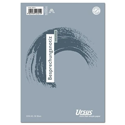 Abbildung von Ursus Gesprächsblock A5 VE=50 Blatt weiß