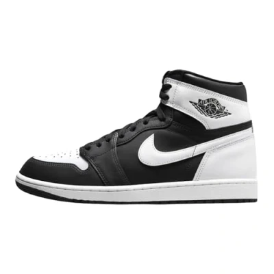Abbildung von Jordan AIR 1 Retro Unisex Sneaker high, Größe: 41, Black/white Leder und textil