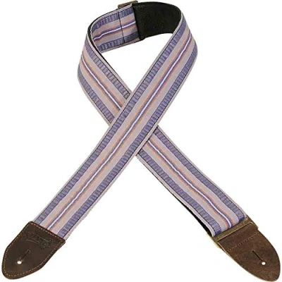 Abbildung von Levy&#039;s Leathers 2&quot; Vintage Hootenanny Jacquard Weave Guitar Strap with Garment Leather Backing (M8HTV 23)
