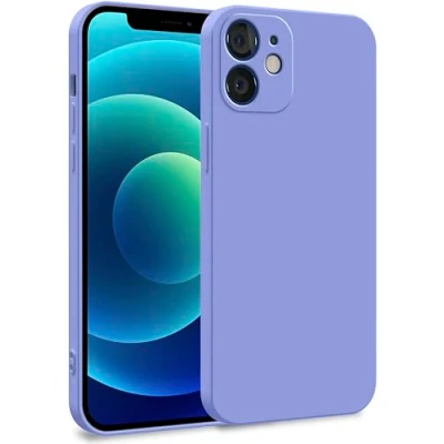 Abbildung von MyGadget Hülle für iPhone 12 Mini Zweilagige Handyhülle mit Kameraschutz Cover Innenfutter &amp; Silikon außen Flieder