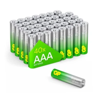 Abbildung von GP Super Alkaline Batterien AAA Micro, LR03, 1,5V, 40 Stück Vorratspack, ideal für Die Stromversorgung von Geräten des täglichen Bedarfs Neue G TECH Technologie
