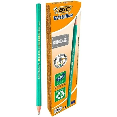 Abbildung von BIC Bleistift Evolution Original 650 HB, Schachtel à 12 Stück, grün
