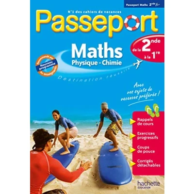 Abbildung von Passeport Maths / Physique Chimie de la 2de à 1re Cahier vacances 2024