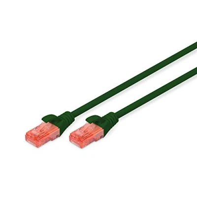 Abbildung von DIGITUS LAN Kabel Cat 6 3m RJ45 Netzwerkkabel UTP Ungeschirmt Kompatibel zu 6A &amp; 5e Grün