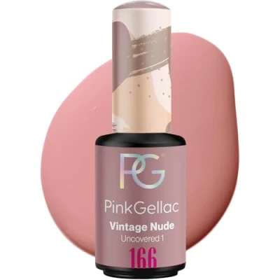 Abbildung von Pink Gellac UV Nagellack 166 Vintage Nude 8 ml Shellac Rosa Einfache Anwendung Gel Nail Polish für 14 Tage Salonqualität Made in Holland
