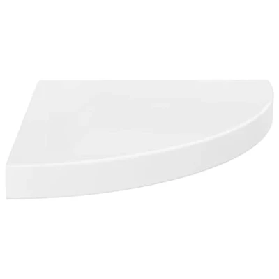 Abbildung von vidaXL Eck Schweberegal Hochglanz Weiß 35x35x3,8 cm MDF