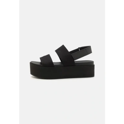 Abbildung von Calvin Klein Jeans Flatform Sling Plateausandalette, Damen, Größe: 40, Triple black Schuhe