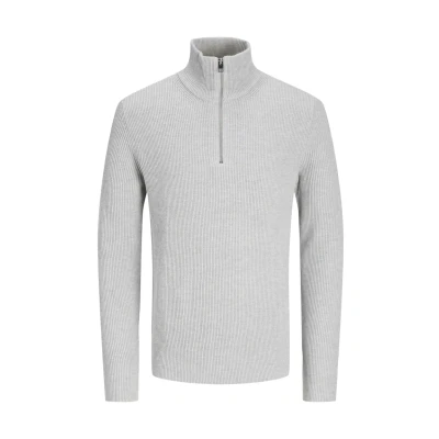 Abbildung von Jack &amp; Jones Premium Jjeperfect HALF ZIP Strickpullover, Herren, Größe: XXL, Crockery