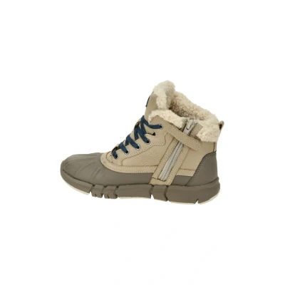 Abbildung von Geox Flexyper Abxjungen Schnürstiefelette für Kinder, Größe: 34, Beige blue Schuhe