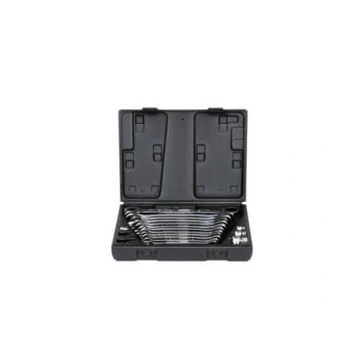 Abbildung von KS TOOLS 503.4266 Ratschen Ringgabelschlüsselsatz 72 8, 19 Chrom Vanadium Stahl mit Adapter
