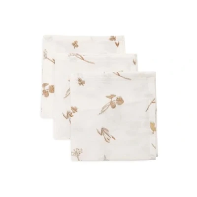 Abbildung von Jollein Spucktücher Baby Riverside 3er Pack 31x31cm 100% Baumwolle Mulltücher OEKO TEX Zertifiziert