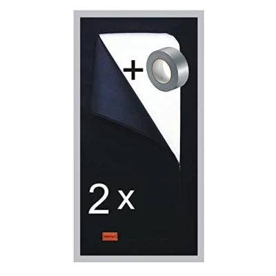 Abbildung von SafeCore Staubschutztür mit Reißverschluss 2x 220x110 cm mitBand Doppelseitiger Reißverschluss, Premium Polypropylen Vliesstoff Abdeckung für Renovierung, Staubdichte Bauabdeckung