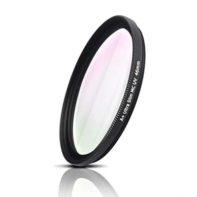 Abbildung von Ares Foto® UV Filter mit MRC Mehrfachvergütung, optisches Glas aus Japan, Ultra Slim, CNC gefräste Aluminium fassung. Für Canon Sony Nikon Fujifilm Olympus Sigma Tamron Pentax Leica (46mm)