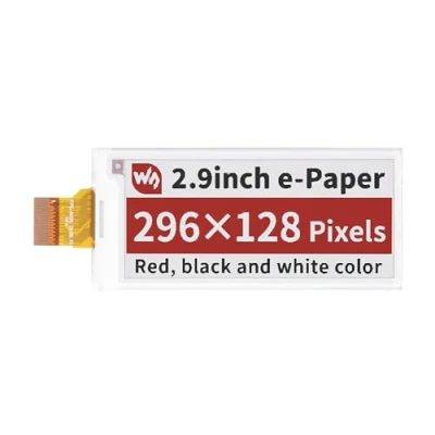 Abbildung von Waveshare 2.9Inch E Paper Raw Display Panel(B) 296x128 Resolution 3.3v Ink Electronic Screen Without PCB,Red Black White Three Color for Raspberry Pi/Jetson Nano/Arduino/STM32