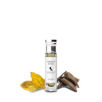 Abbildung von Arabian Opulence FR276 TOBACCO &amp; OUD Roll on Parfümöl Konzentriertes Parfüm Körperöl Langanhaltendes auf Ölbasis für Männer und Frauen Reisegröße Parfümölflasche Alkoholfrei (6ml)