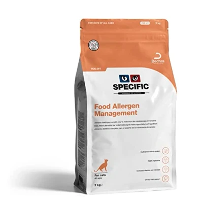 Abbildung von SPECIFIC® Food Allergen Management (FDD HY) 2kg Hypoallergenes Katzenfutter mit hydrolisiertem Lachs Trockenfutter für Katzen Glutenfrei Alle Altersklassen DECHRA Veterinary Products