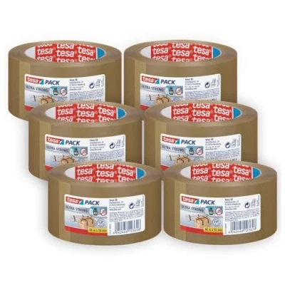 Abbildung von TESA Ultra Strong, Braun, Bündelung, Verpackung, Versiegelung, PVC, 66 m, 50 mm
