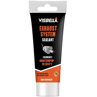 Abbildung von Visbella 75g Auspuffreparaturpaste Auspuff Dichtmasse Hitzebeständig Paste Hohe Gasdichtigkeit Montagepaste Abgasanlage Reparaturset für Autoschalldämpfer, Endrohre, Katalysatoren