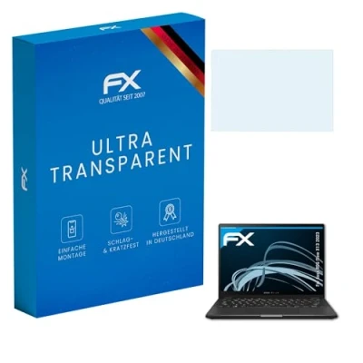 Abbildung von atFoliX Schutzfolie kompatibel mit Asus ROG Flow X13 2023 Folie, ultraklare FX Displayschutzfolie (2X)