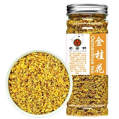 Abbildung von Plant Gift Sweet Osmanthus Tea, 桂花 Süßer Tee, Gui Hua süße Olive, Blume Tee verlieren Gewicht Gesundheitswesen Hautpflege Chinesische 40g / 1.41oz