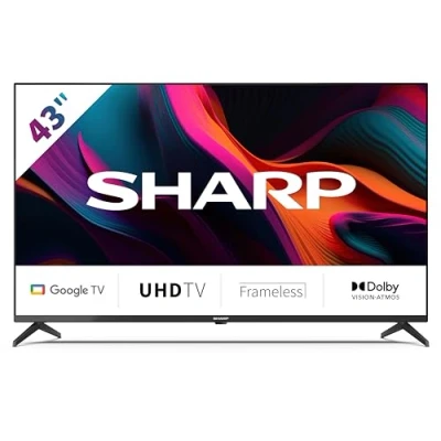 Abbildung von Sharp 4T C43GLx LED Fernseher (108 cm/43 Zoll, 4K Ultra HD, Google TV, Smart Dolby Atmos, Vision, HDMI 2.1 mit eARC)
