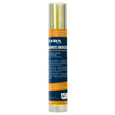 Abbildung von LYRA Dry Giant Leads Ersatzminen, Kunststoffdöschen, Mine 5 x 2 150 mm, 2B, 12 Stück