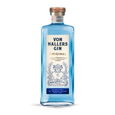 Abbildung von Von Hallers Gin I Erfrischender mit Zitrusnote und deutschen Botanicals Spirit of the Year Doppel Gold bei den World Spirits Awards 44% Vol. 700 ml