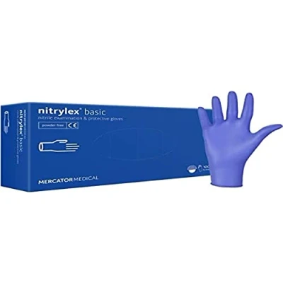 Abbildung von Mercator Einweghandschuhe Nitrylex Classic Nitril Handschuhe 1 x 100 Stück in vielen Farben