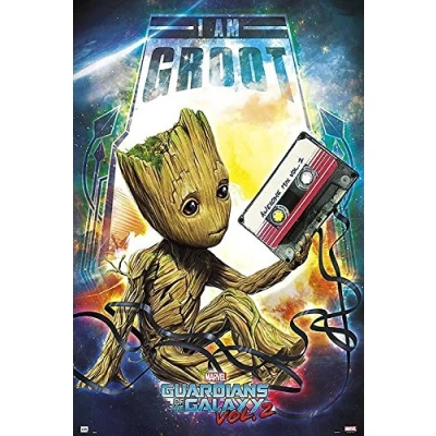 Abbildung von Guardians of the Galaxy Vol. 2 I am Groot (61cm x 91,5cm) + Geschenkverpackung. Verschenkfertig!